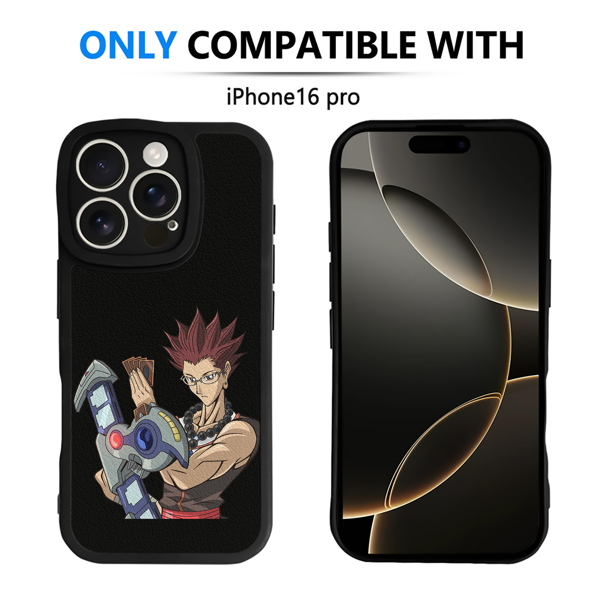 遊☆戯☆王 Yu-Gi-Oh! 【iPhone 16シリーズ対応】シリコンスマホケース（レザー調） 材質：シリコン